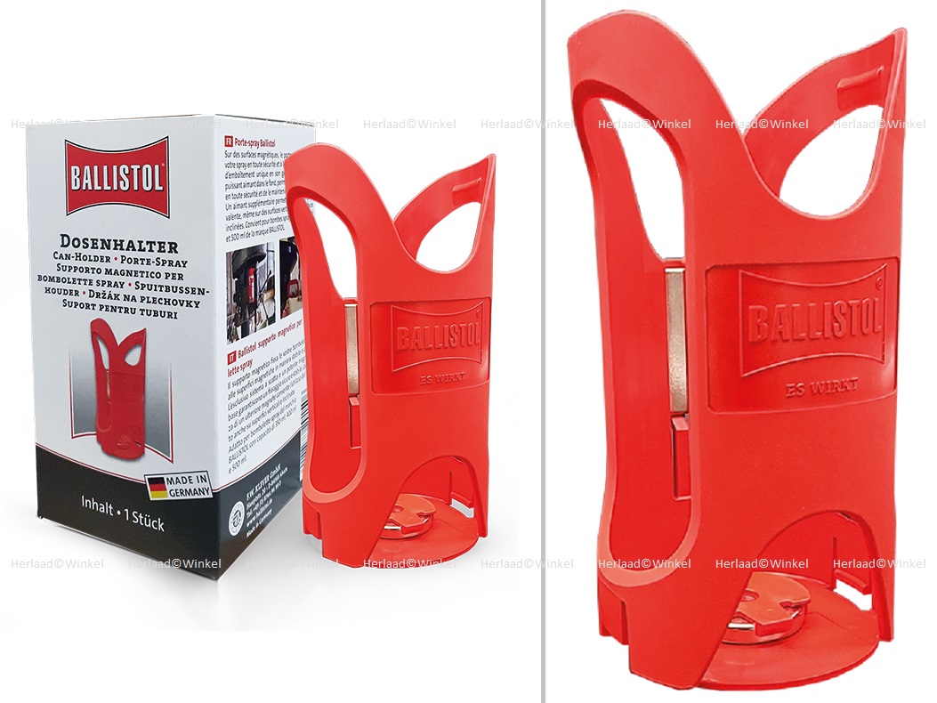 Ballistol Spuitbushouder met Magneet voor 350ml, 400ml en 500ml spuitbussen van Ballistol